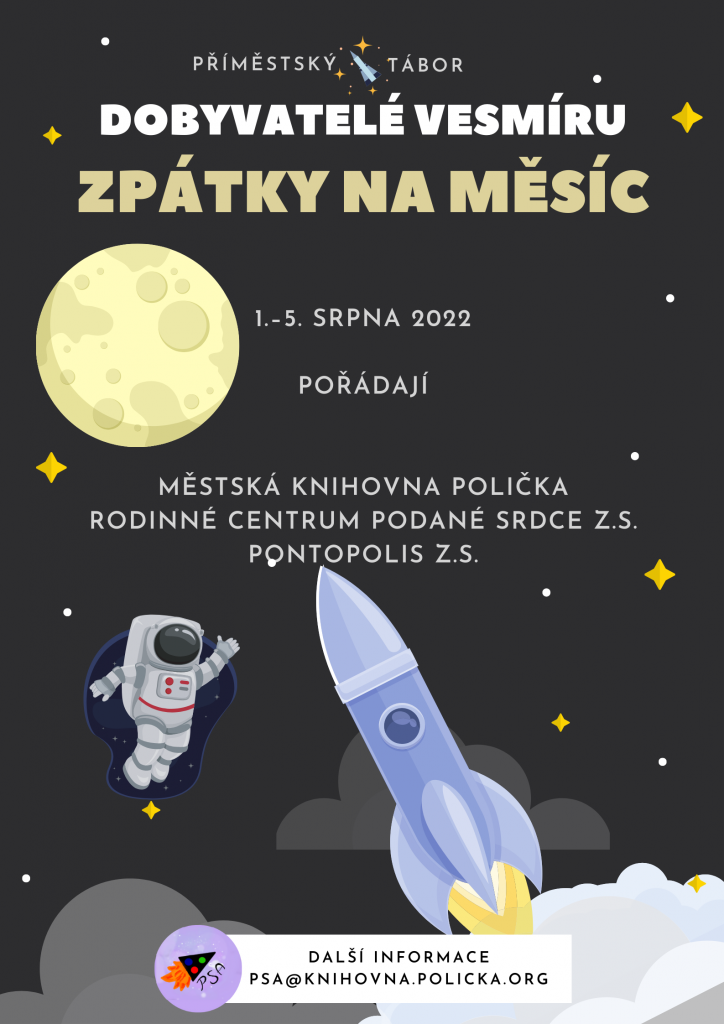 Plakát Dobyvatelé vesmíru 2022 – Zpátky na Měsíc